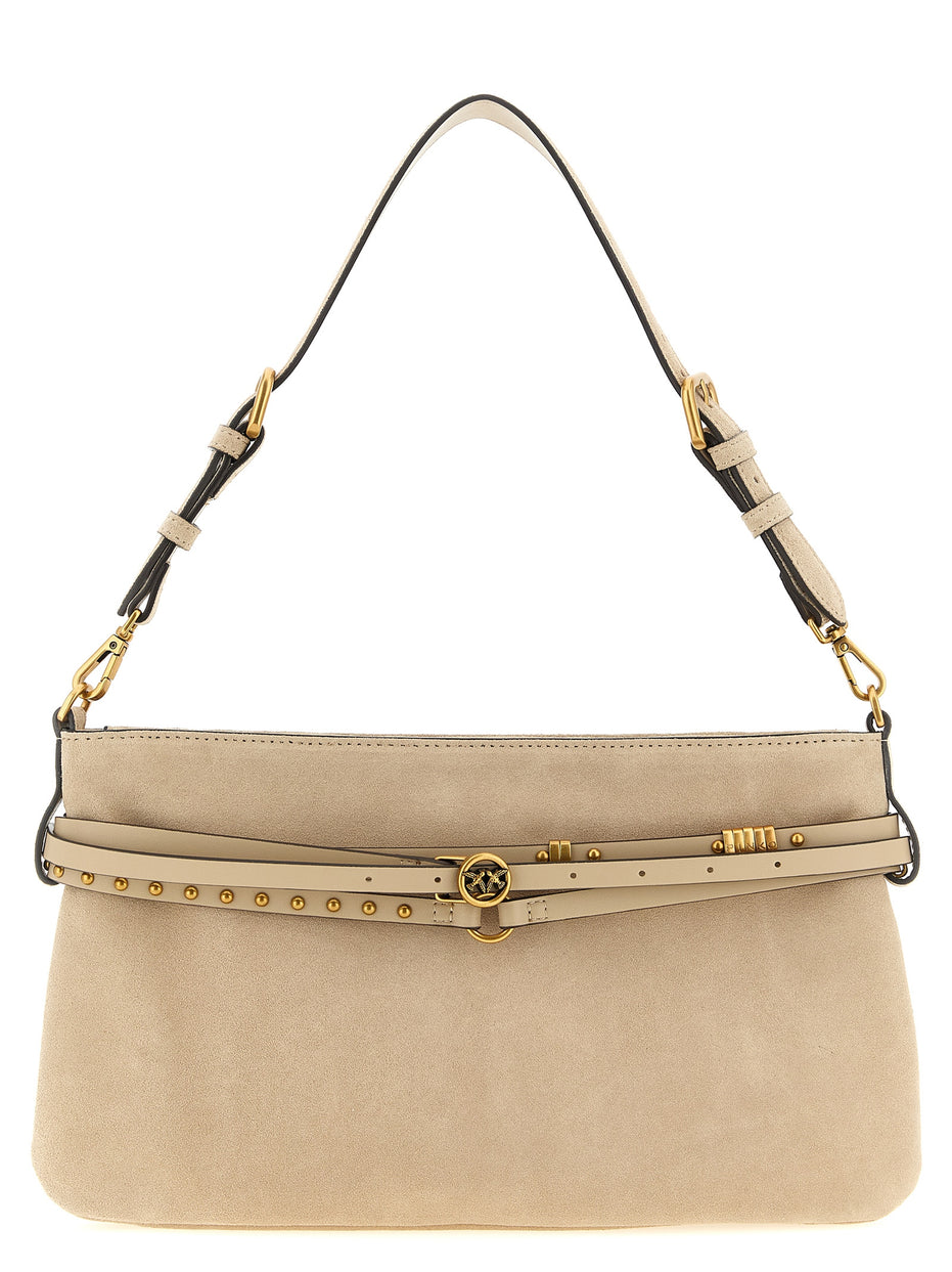 PINKO Beige Cowhide Shoulder Bag