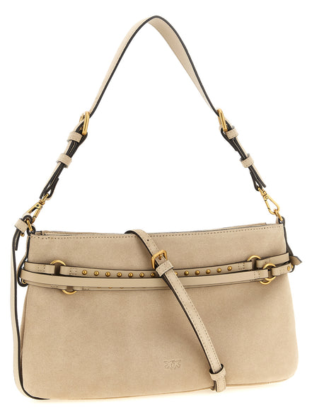 PINKO Beige Cowhide Shoulder Bag