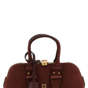 PINKO Bordeaux Cowhide Shoulder Bag