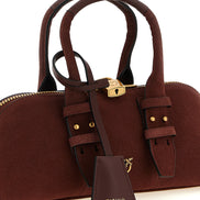 PINKO Bordeaux Cowhide Shoulder Bag
