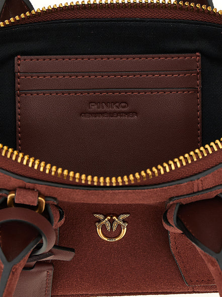 PINKO Bordeaux Cowhide Shoulder Bag