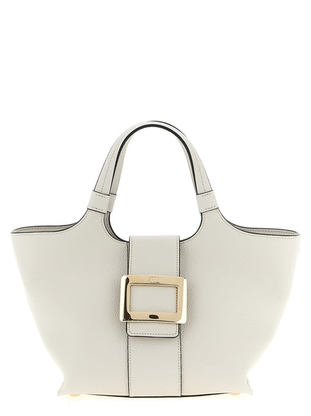 Roger Vivier Gray Calfskin Tote Bag