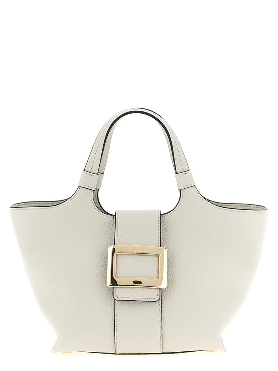 Roger Vivier Gray Calfskin Tote Bag