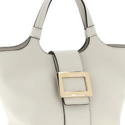 Roger Vivier Gray Calfskin Tote Bag