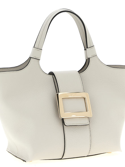 Roger Vivier Gray Calfskin Tote Bag