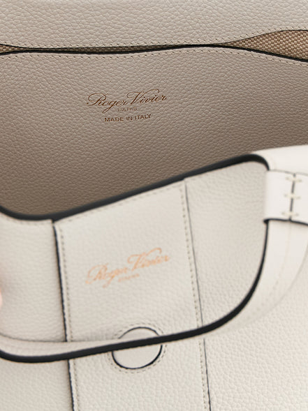 Roger Vivier Gray Calfskin Tote Bag