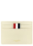 Thom Browne Beige Calfskin Cardholder