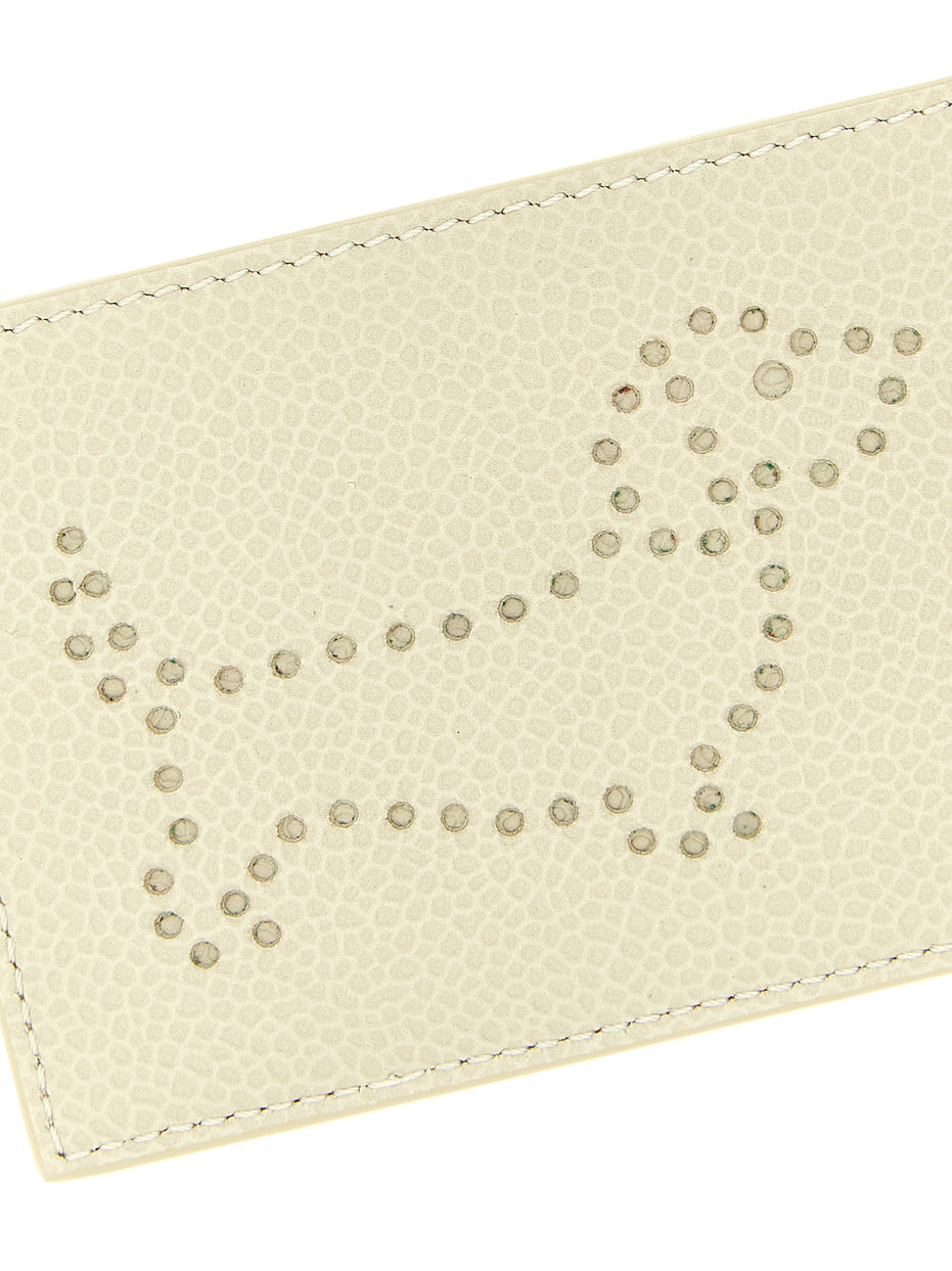 Thom Browne Beige Calfskin Cardholder