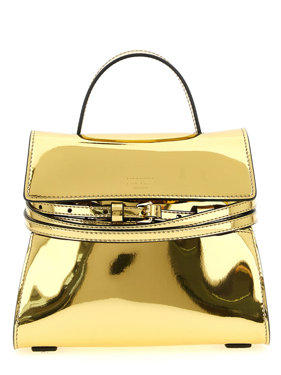 Moschino Gold Polyethylene Handbag