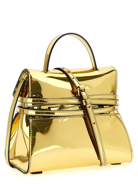 Moschino Gold Polyethylene Handbag