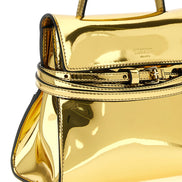 Moschino Gold Polyethylene Handbag