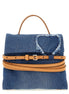 Moschino Blue Cotton Handbag
