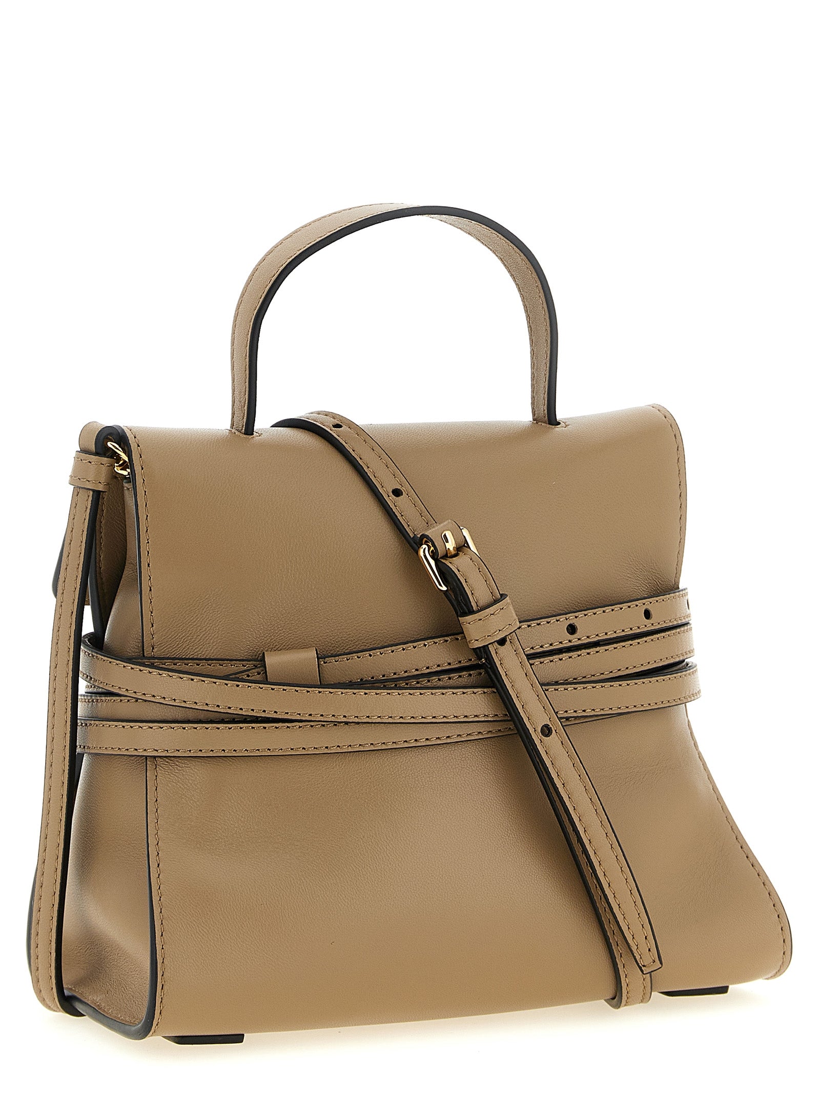 Moschino Beige Napa Leather / Calf Bos Taurus Handbag