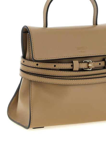 Moschino Beige Napa Leather / Calf Bos Taurus Handbag
