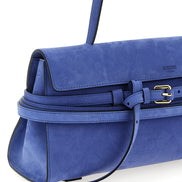 Moschino Blue Calfskin Shoulder Bag