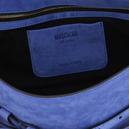 Moschino Blue Calfskin Shoulder Bag