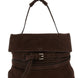 Moschino Brown Calfskin Shoulder Bag