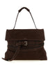 Moschino Brown Calfskin Shoulder Bag