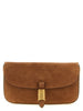 PINKO Brown Cowhide Shoulder Bag