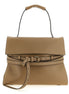 Moschino Beige Napa Leather / Calf Bos Taurus Shoulder Bag