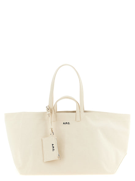 A.P.C. Beige Cotton Tote Bag