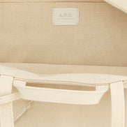 A.P.C. Beige Cotton Tote Bag
