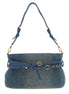PINKO Blue Cotton Shoulder Bag