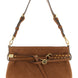 PINKO Brown Lamb Leather Shoulder Bag