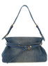 PINKO Blue Cotton Shoulder Bag