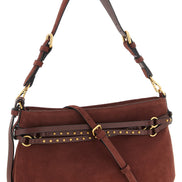 PINKO Bordeaux Cowhide Shoulder Bag