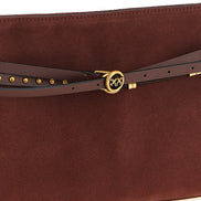PINKO Bordeaux Cowhide Shoulder Bag