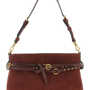 PINKO Bordeaux Lamb Leather Shoulder Bag