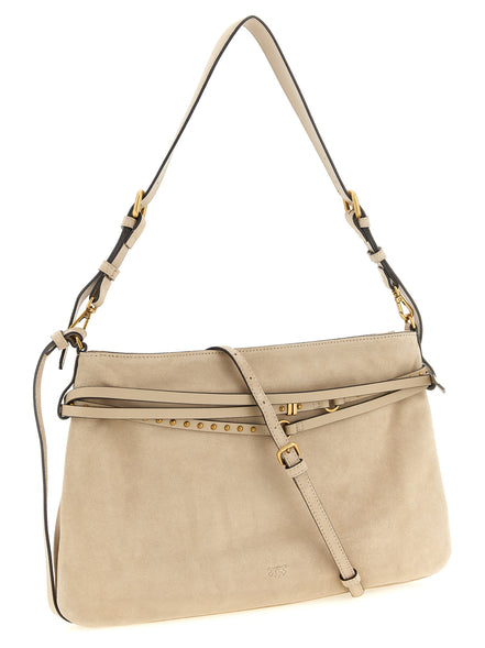 PINKO Beige Cowhide Shoulder Bag