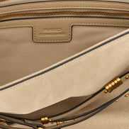 PINKO Beige Cowhide Shoulder Bag