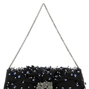 Roger Vivier Black Viscose Clutch Bag
