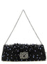 Roger Vivier Black Viscose Clutch Bag