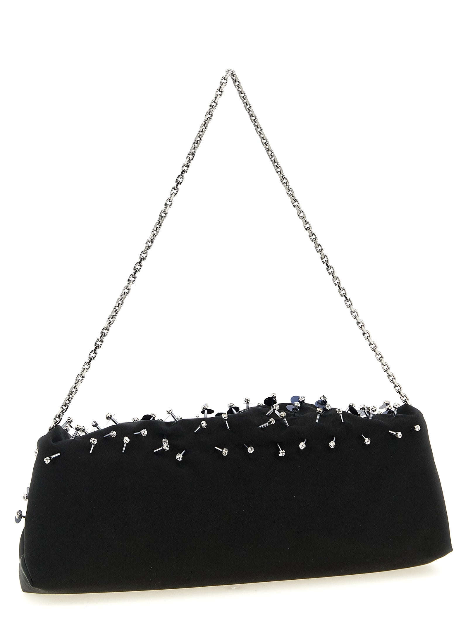 Roger Vivier Black Viscose Clutch Bag