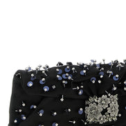 Roger Vivier Black Viscose Clutch Bag