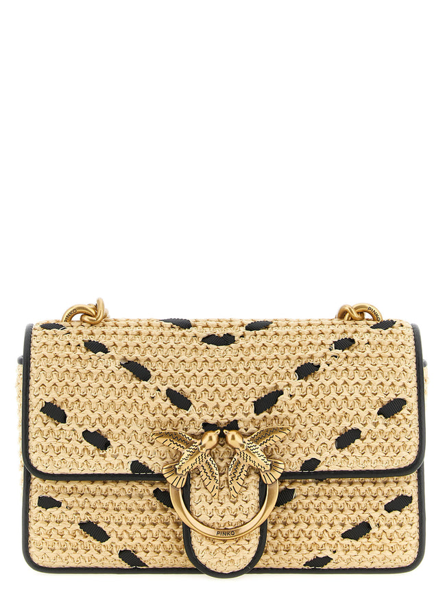 PINKO Beige Cowhide Crossbody Bag