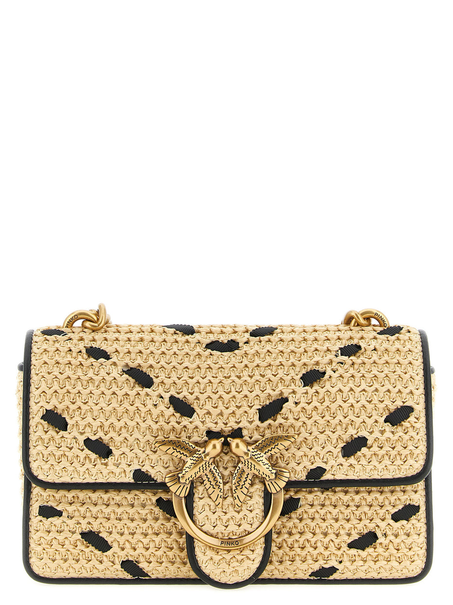 PINKO Beige Cowhide Crossbody Bag