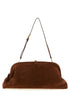 Alberta Ferretti Brown Leather Clutch Bag
