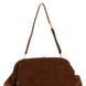 Alberta Ferretti Brown Leather Clutch Bag
