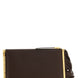 Elisabetta Franchi Brown Leather Clutch Bag