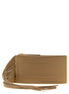 Elisabetta Franchi Beige Leather Clutch Bag