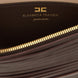 Elisabetta Franchi Brown Leather Clutch Bag