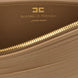 Elisabetta Franchi Beige Leather Clutch Bag