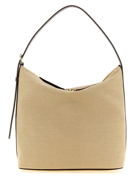 A.P.C. Beige Cotton Shoulder Bag