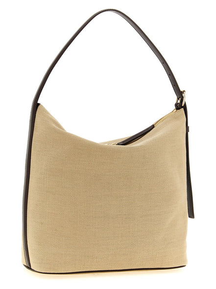 A.P.C. Beige Cotton Shoulder Bag