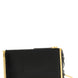 Elisabetta Franchi Black Leather Clutch Bag