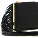 Elisabetta Franchi Black Leather Clutch Bag